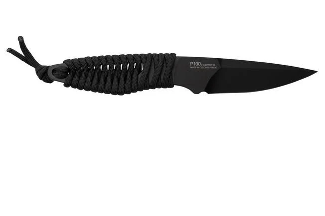 ANV Knives P100 Sleipner Cerakote, Grey Paracord, P100-038, Black Kydex Sheath, Neck Knife 4 ANV Knives P100 Sleipner Cerakote, Grey Paracord, P100-038, Black Kydex Sheath, Neck Knife - Image 2