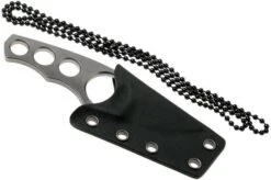 Amare Knives A-Max Stonewashed AM-SW Neck Knife, Uli Hennicke Design -Knife Haven Sales AS AM SW 04 amare knives