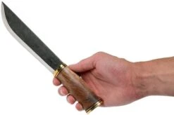 Autine Leuku, Curly Birch, Brut De Forge D2, Outdoor Knife -Knife Haven Sales AT LEUKU CB 06 autine v201909