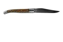 Laguiole En Aubrac Samba Yellow L0210SAJIFSJ1 Samba Wood, Polished, Laguiole Pocket Knife, 10 Cm -Knife Haven Sales AUL0210SAJIFSJ1 02 laguioleaubrac