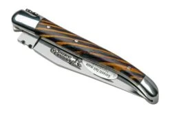 Laguiole En Aubrac Samba Yellow L0210SAJIFSJ1 Samba Wood, Polished, Laguiole Pocket Knife, 10 Cm -Knife Haven Sales AUL0210SAJIFSJ1 04 laguioleaubrac
