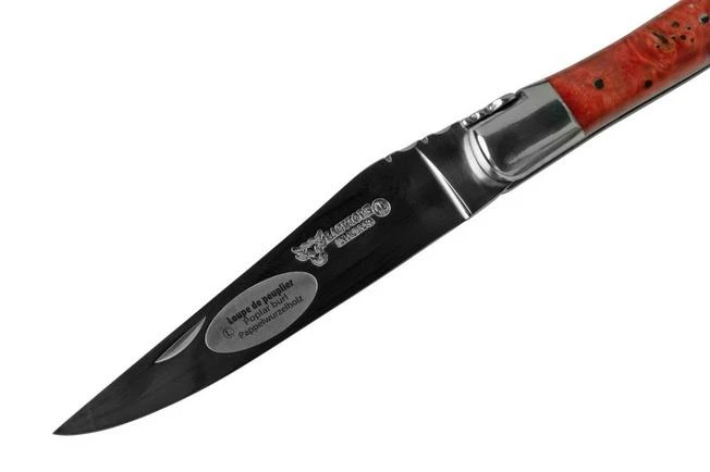 Laguiole En Aubrac Red Poplar Burl L0212LPRIFSJ1 Poplar Wood, Polished, Laguiole Pocket Knife, 12 Cm 5 Laguiole En Aubrac Red Poplar Burl L0212LPRIFSJ1 Poplar Wood, Polished, Laguiole Pocket Knife, 12 Cm - Image 3