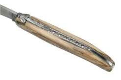 Laguiole En Aubrac Le Perlé 12 Cm L0512WA6J3DB Balbach Damast Full Handle Beech Wood -Knife Haven Sales AUL0512WA6J3DB 07 laguioleaubrac