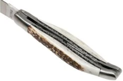 Laguiole En Aubrac 12cm Double Plates, Stag Horn Hand-filed, L0712BCI/FSB1 -Knife Haven Sales AUL0712BCI FSB1 05 laguiole en aubrac