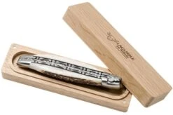 Laguiole En Aubrac 12cm Double Plates, Stag Horn Hand-filed, L0712BCI/FSB1 -Knife Haven Sales AUL0712BCI FSB1 09 laguiole en aubrac