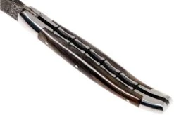 Laguiole En Aubrac 12 Cm Damast Pocket Knife, Full Handle Horn L0712PCI-FFI1 -Knife Haven Sales AUL0712PCI FFI1 05 laguiole en aubrac aul0712pci ffi1 05