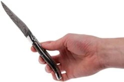 Laguiole En Aubrac 12 Cm Damast Pocket Knife, Full Handle Horn L0712PCI-FFI1 -Knife Haven Sales AUL0712PCI FFI1 08 laguiole en aubrac aul0712pci ffi1 08