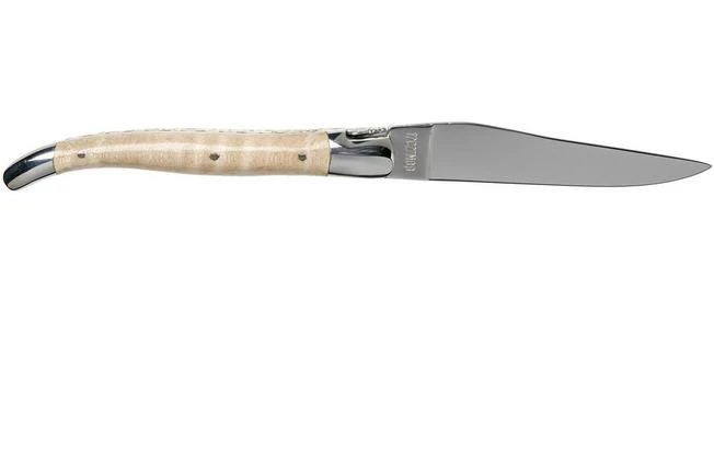 Laguiole En Aubrac 12cm Double Plates, Wavy Maple Hand-filed, L0712EEN1/FSJ1 4 Laguiole En Aubrac 12cm Double Plates, Wavy Maple Hand-filed, L0712EEN1/FSJ1 - Image 2