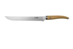 Laguiole En Aubrac Gourmet PG025BII Bread Knife Box Wood, 25 Cm