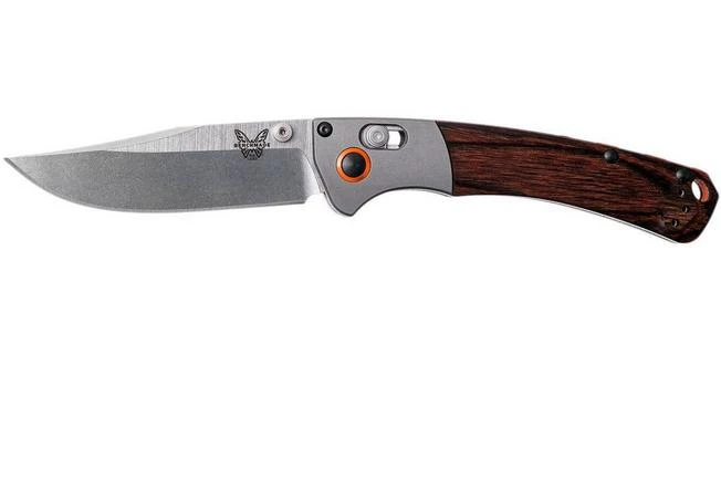 Benchmade Mini Crooked River 15085-2 Hunting Knife, Wood 3 Benchmade Mini Crooked River 15085-2 Hunting Knife, Wood