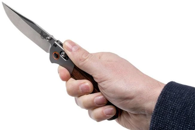 Benchmade Mini Crooked River 15085-2 Hunting Knife, Wood 10 Benchmade Mini Crooked River 15085-2 Hunting Knife, Wood - Image 8