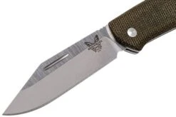 Benchmade Proper 318 Clippoint, Canvas Micarta Slipjoint Pocket Knife -Knife Haven Sales BE318 03 benchmade be318 03