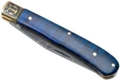 Böker Trapper Uno Annual 2021 Damascus 1132021DAM Limited Edition Pocket Knife -Knife Haven Sales BO1132021DAM 04 boker