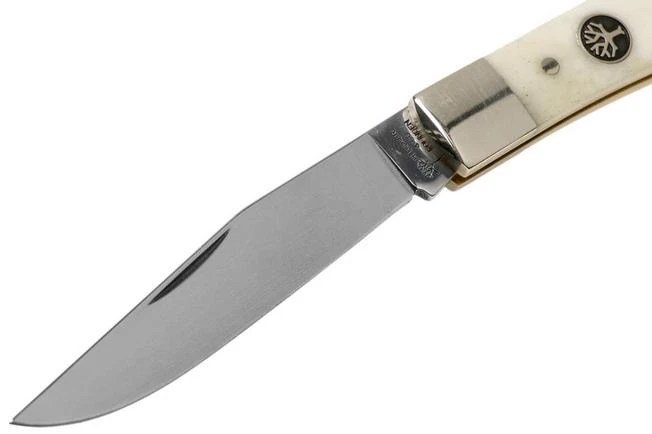 Böker Trapper Bone White 119950 Slipjoint Pocket Knife 5 Böker Trapper Bone White 119950 Slipjoint Pocket Knife - Image 3