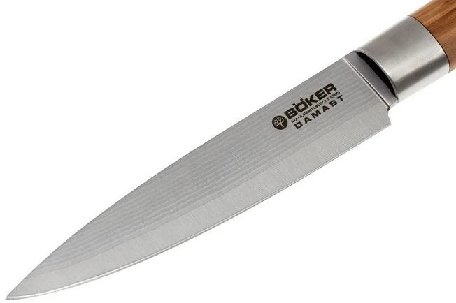 Böker Damast Olive 10 Cm Paring Knife, 130430DAM 4 Böker Damast Olive 10 Cm Paring Knife, 130430DAM - Image 2