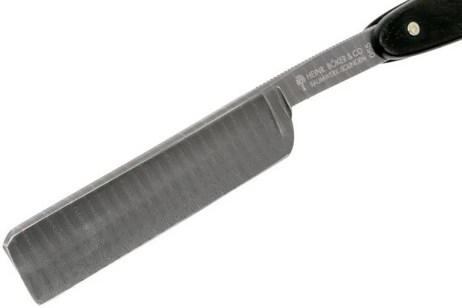Böker Manufaktur Ebony Damascus Limited Edition Straight Razor 140409DAM 5 Böker Manufaktur Ebony Damascus Limited Edition Straight Razor 140409DAM - Image 3