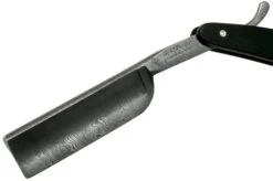 Böker Manufaktur Ebony Damascus Straight Razor 140609DAM -Knife Haven Sales BO140609DAM 03 boker