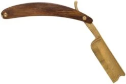 Böker Manufaktur Master Cutter Damascus Gold, Desert Ironwood 140801DAM Straight Razor 9 Böker Manufaktur Master Cutter Damascus Gold, Desert Ironwood 140801DAM Straight Razor -Knife Haven Sales BO140801DAM 02 boker