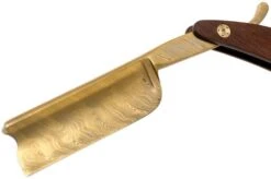 Böker Manufaktur Master Cutter Damascus Gold, Desert Ironwood 140801DAM Straight Razor 10 Böker Manufaktur Master Cutter Damascus Gold, Desert Ironwood 140801DAM Straight Razor -Knife Haven Sales BO140801DAM 03 boker