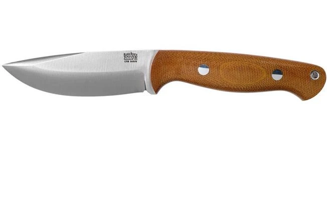 Bark River North Country EDC 2 CPM S45VN Natural Canvas Micarta Fixed Knife 3 Bark River North Country EDC 2 CPM S45VN Natural Canvas Micarta Fixed Knife