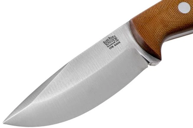 Bark River North Country EDC 2 CPM S45VN Natural Canvas Micarta Fixed Knife 5 Bark River North Country EDC 2 CPM S45VN Natural Canvas Micarta Fixed Knife - Image 3