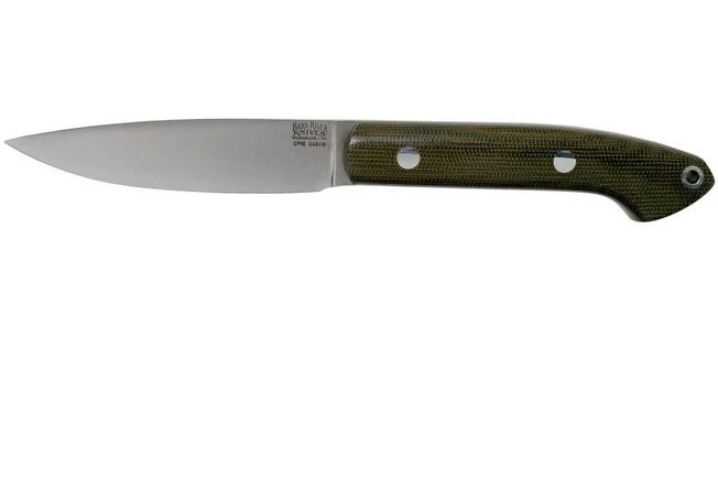 Bark River Bird & Trout CPM S45VN, Green Canvas Micarta 3 Bark River Bird & Trout CPM S45VN, Green Canvas Micarta