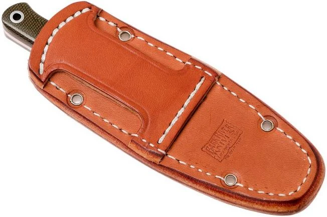 Bark River Mini Bushcrafter CPM 3V, Green Canvas Micarta, Red Liner 10 Bark River Mini Bushcrafter CPM 3V, Green Canvas Micarta, Red Liner - Image 8