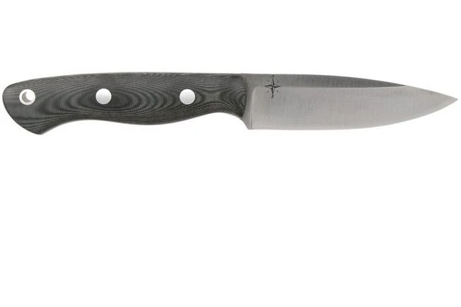 Bark River Mini Aurora CPM 3V, Black Linen Matte Micarta, Hollow Pins 4 Bark River Mini Aurora CPM 3V, Black Linen Matte Micarta, Hollow Pins - Image 2