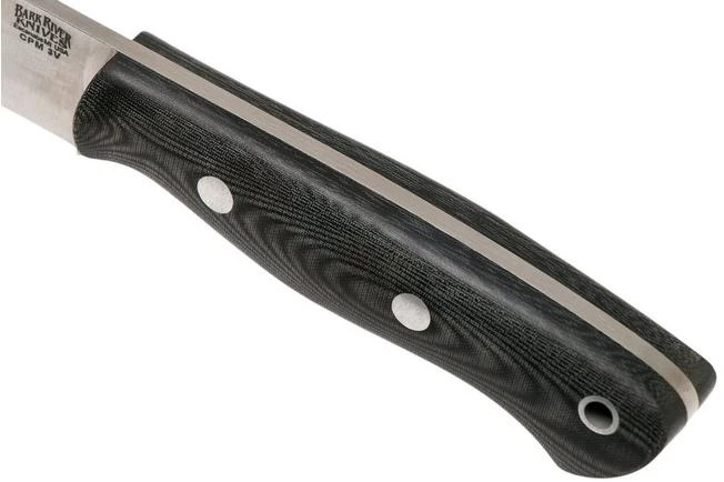 Bark River Mini Aurora CPM 3V, Black Linen Matte Micarta, Hollow Pins 7 Bark River Mini Aurora CPM 3V, Black Linen Matte Micarta, Hollow Pins - Image 5