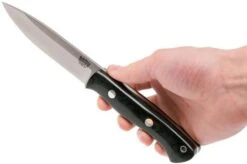 Bark River Aurora 3V, Black Canvas Micarta Bushcraft Knife -Knife Haven Sales BRK06 122 3VBLC 07 bark river brk06 122 3vblc 07