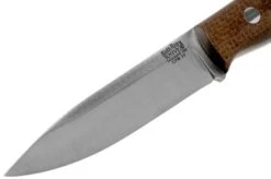 Bark River Aurora CPM 3V, Tan Burlap Micarta Bushcraft Knife -Knife Haven Sales BRK06 122TBM 03 bark river knives