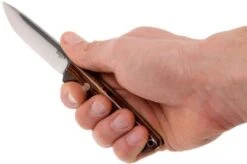 Bark River Bravo EDC A2 Rampless, Desert Ironwood, Brown Sheath -Knife Haven Sales BRK07 007DIW1 06 bark river brk07 007diw1 06