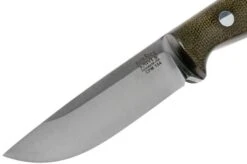 Bark River Bravo EDC CPM 154, Green Canvas Micarta, Rampless -Knife Haven Sales BRK07 054GNC RS 03 bark river