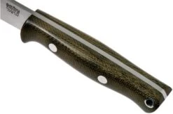 Bark River Bravo EDC CPM 154, Green Canvas Micarta, Rampless -Knife Haven Sales BRK07 054GNC RS 05 bark river