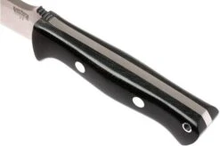 Bark River Bravo 1 A2, Black Canvas Micarta, Brown Sheath -Knife Haven Sales BRK07 111BRKC 05 bark river brk07 111brkc 05