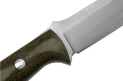 Bark River Bravo 1 A2 Green Canvas Micarta, Bushcraft Knife -Knife Haven Sales BRK07 111GNC 05 barkriver