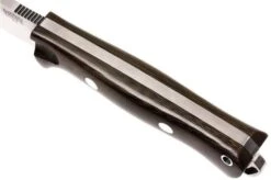 Bark River Bravo Vortex A2 Jimped, Green Canvas Micarta, Brown Sheath -Knife Haven Sales BRK07 117FMGRC JI 05 bark river brk07 117fmgrc ji 05