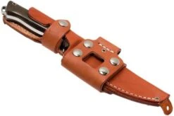 Bark River Bravo Vortex A2 Jimped, Green Canvas Micarta, Brown Sheath -Knife Haven Sales BRK07 117FMGRC JI 07 bark river brk07 117fmgrc ji 07