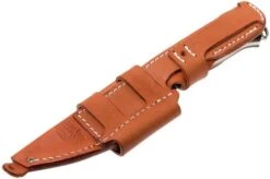 Bark River Bravo Vortex A2 Jimped, Green Canvas Micarta, Brown Sheath -Knife Haven Sales BRK07 117FMGRC JI 08 bark river brk07 117fmgrc ji 08