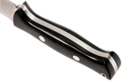 Bark River Bravo 1.2 CPM 3V, Black Canvas Micarta, Brown Sheath -Knife Haven Sales BRK07 123BRKC 04 bark river bravo brk07 123brkc 04