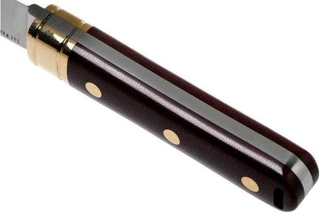 Bark River Kitsuné Tanto CPM 154, Burgundy Canvas Micarta Fixed Knife 6 Bark River Kitsuné Tanto CPM 154, Burgundy Canvas Micarta Fixed Knife - Image 4