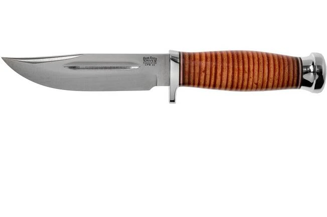 Bark River Boone CPM 3V Stacked Leather, Single Quillion Outdoor Knife 3 Bark River Boone CPM 3V Stacked Leather, Single Quillion Outdoor Knife