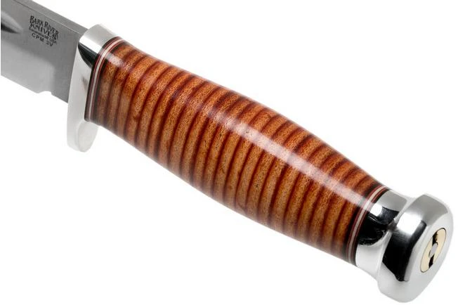 Bark River Boone CPM 3V Stacked Leather, Single Quillion Outdoor Knife 7 Bark River Boone CPM 3V Stacked Leather, Single Quillion Outdoor Knife - Image 5