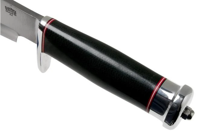 Bark River Shining Mountain Bowie A2 Black Canvas Micarta, Single Quillion Bowie Knife 7 Bark River Shining Mountain Bowie A2 Black Canvas Micarta, Single Quillion Bowie Knife - Image 5