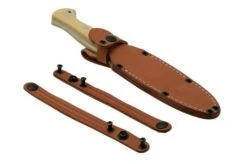 Bark River Cub CPM 3V Antique Ivory Micarta, Bushcraft Knife -Knife Haven Sales BRK08 221AIM 06 barkriver