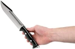 Bark River Bravo Tope Recon Field CPM 3V, Black Canvas Micarta -Knife Haven Sales BRK10 222BKC 06 bark river