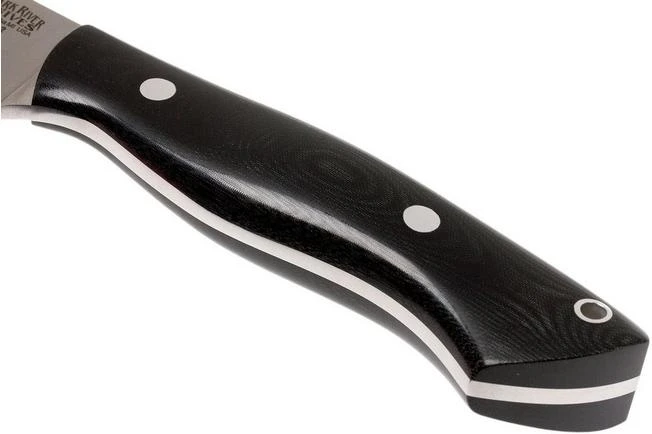 Bark River Sahara Hunter A2, Black Linen Micarta, Brown Sheath 6 Bark River Sahara Hunter A2, Black Linen Micarta, Brown Sheath - Image 4