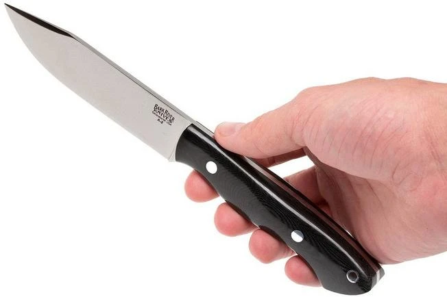 Bark River Sahara Hunter A2, Black Linen Micarta, Brown Sheath 8 Bark River Sahara Hunter A2, Black Linen Micarta, Brown Sheath - Image 6