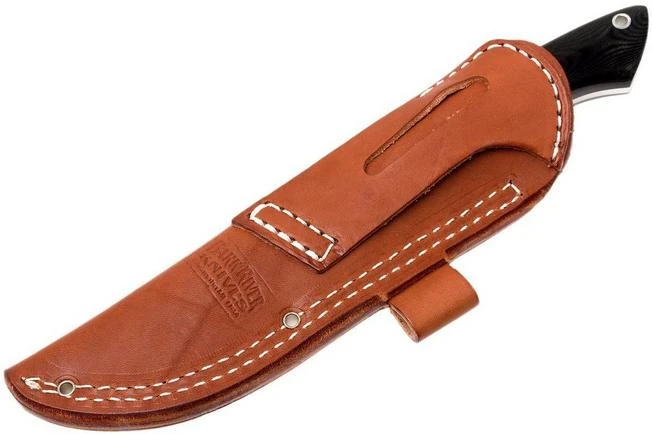 Bark River Sahara Hunter A2, Black Linen Micarta, Brown Sheath 10 Bark River Sahara Hunter A2, Black Linen Micarta, Brown Sheath - Image 8