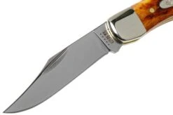 Case Knives Pocket Hunter Pocket Worn Harvest Orange Bone Corn Cob Jig 07398, 61165 SS Pocket Knife -Knife Haven Sales CE07398 03 case